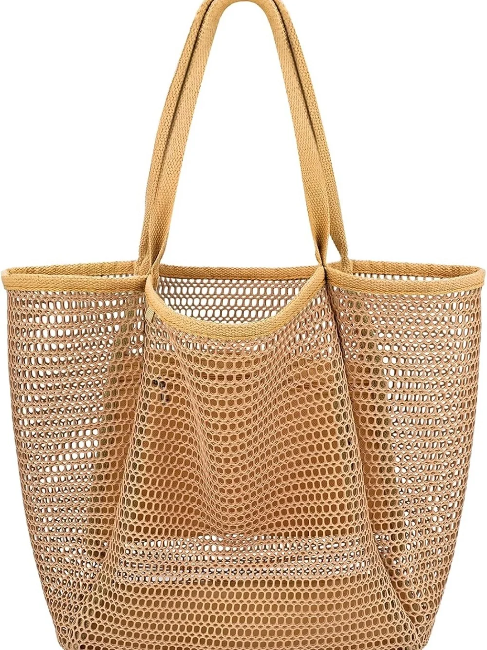 Lioscre - Casual Hobo Mesh Beach Bag - Tote Bag